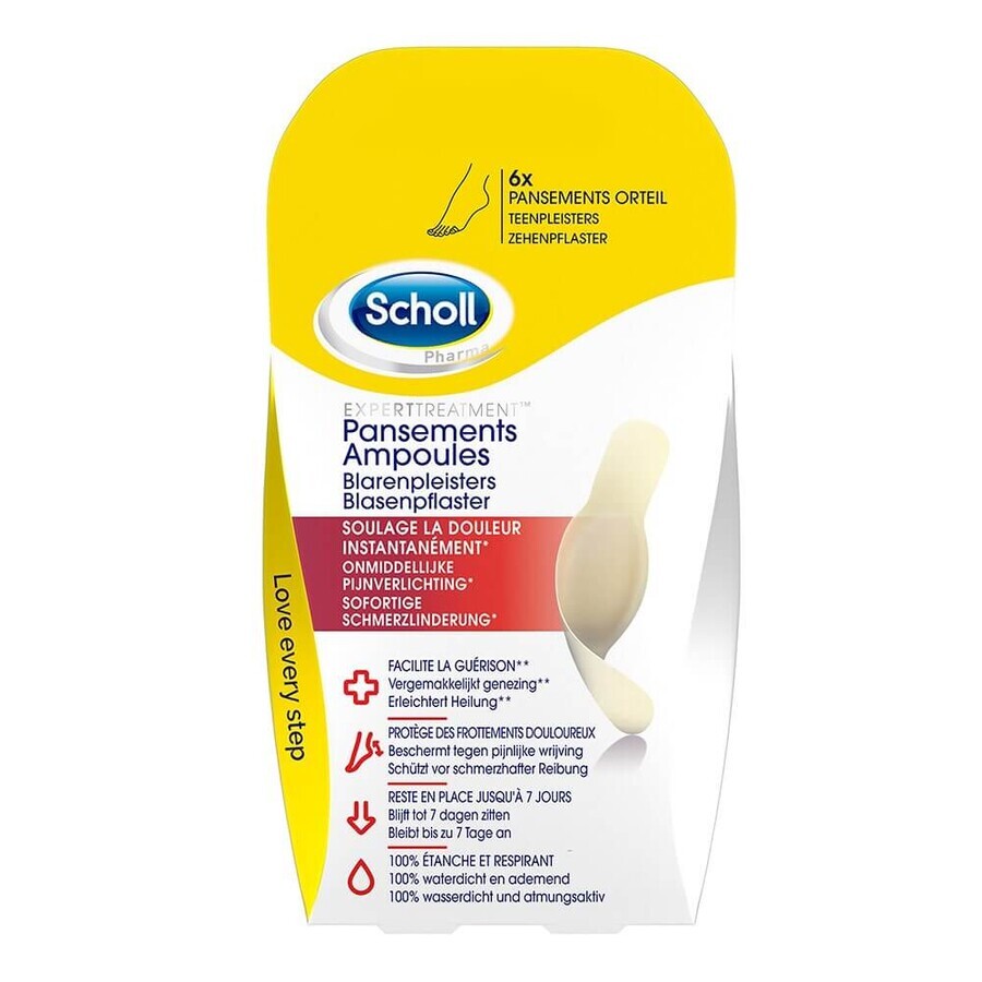 Scholl Apósitos Pequeñas Ampollas Para Dedos x6