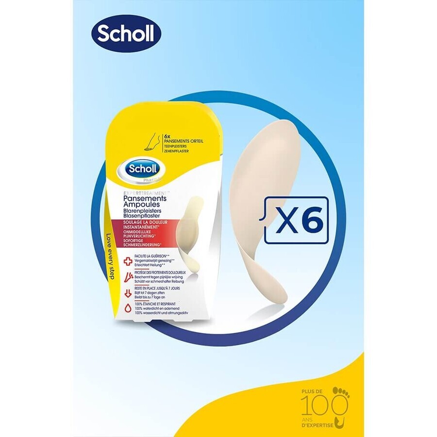 Scholl Apósitos Pequeñas Ampollas Para Dedos x6