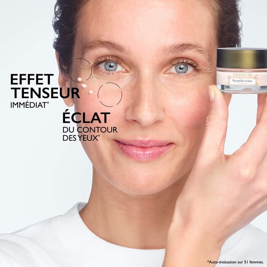 Sanoflore Reines Organic Rose Eye Cream Regard Des 15ml