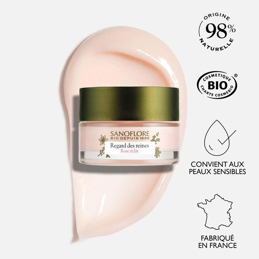 Sanoflore Reines Organic Rose Eye Cream Regard Des 15ml