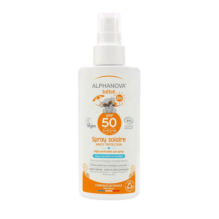 Shop Alphanova Baby Bio Sonnenspray Spf50 Baby 125g Alphanova Baby Bio Sonnenspray Spf50 Baby 125g