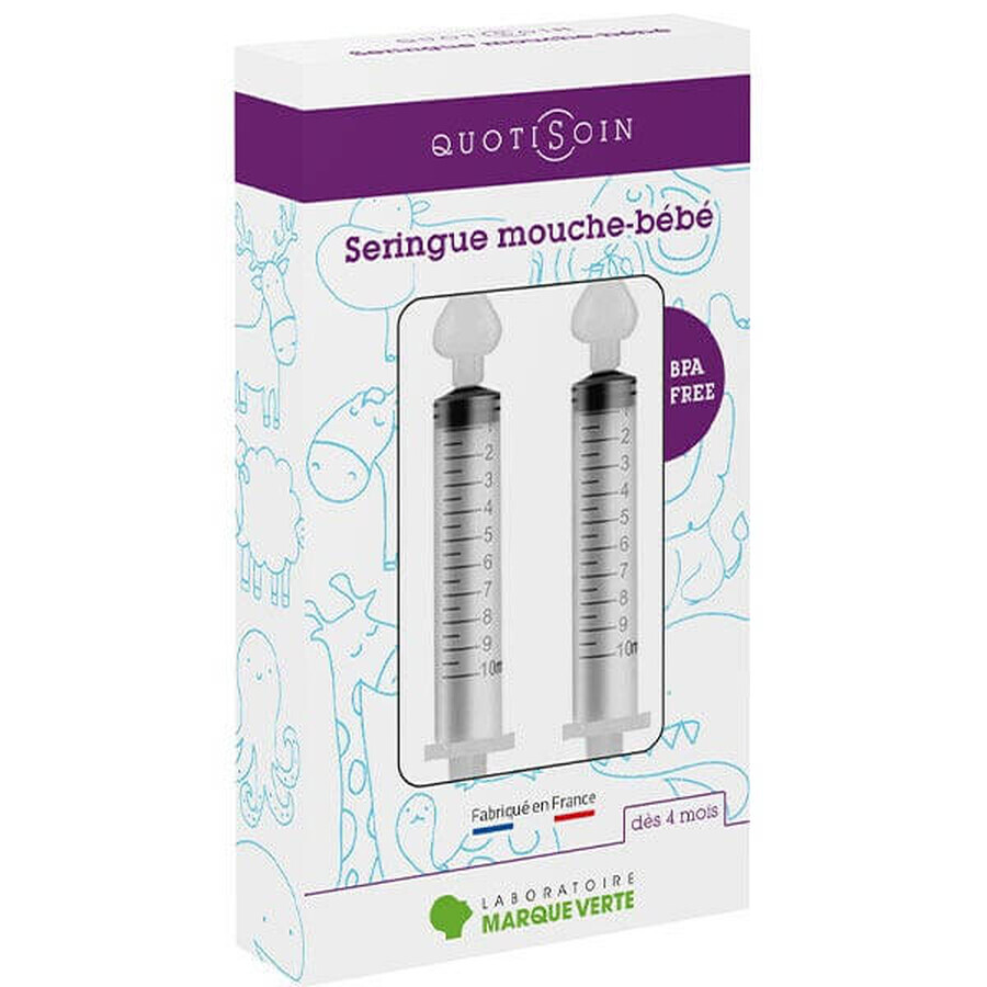 Marque Verte Quotisoin Seringues Mouche Bébé Dès 4 Mois x2