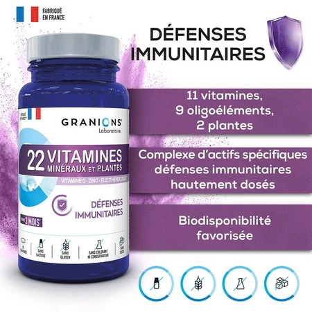 Granions 22 Vitamins, Minerals and Plants 90 tablets