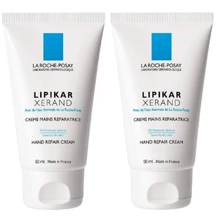 La Roche-Posay Lipikar Xerand crema de manos reparadora para manos secas 2x50ml