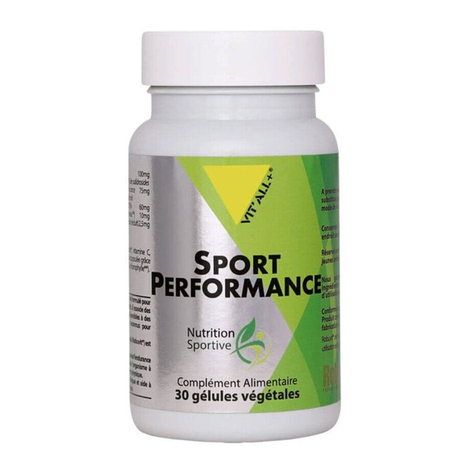 Vit'All+ Sportprestaties met Robuvit 30 plantaardige capsules