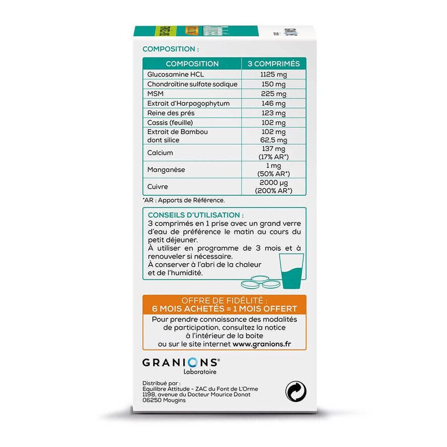 Granions Triple Action Formula Gelenkschutz 180 Chondrosteal Tabletten