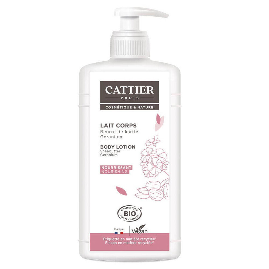 Boutique Cattier Lait Corps Beurre de Karité Et Geranium Bio 500ml Cattier Lait Corps Beurre de Karité Et Geranium Bio 500ml