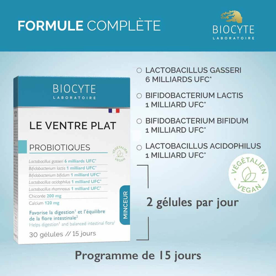 Biocyte Snellente Le Ventre Plat Probiotiques 30 capsule