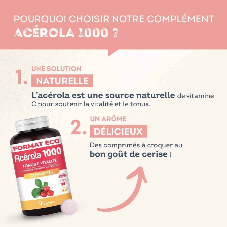 Vitavea Santé Acerola 1000 60 comprimate