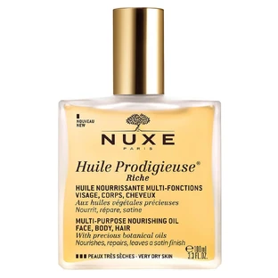 Nuxe Huile Prodigieuse Multi-Function Oil Riche Face, Body and Hair Dry Skin 100ml