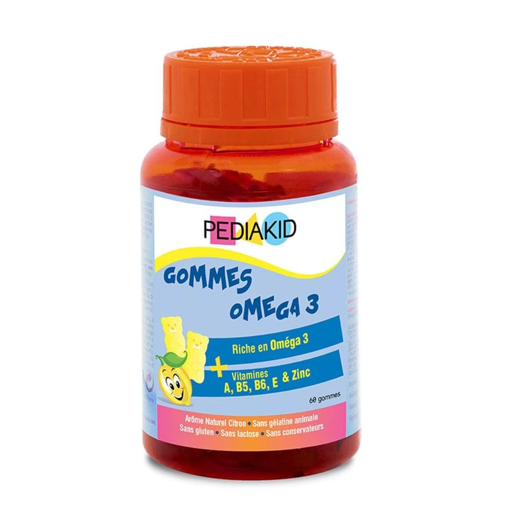 Pediakid Omega3 Lemon Flavored Gummies 60 Tablets