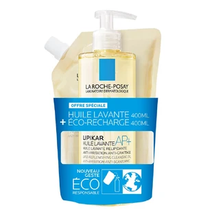 La Roche-Posay Lipikar Huile Lavante Relipidante Anti-Irritations + Son Eco-Recharge + Son Eco-Recharge 2x400ml