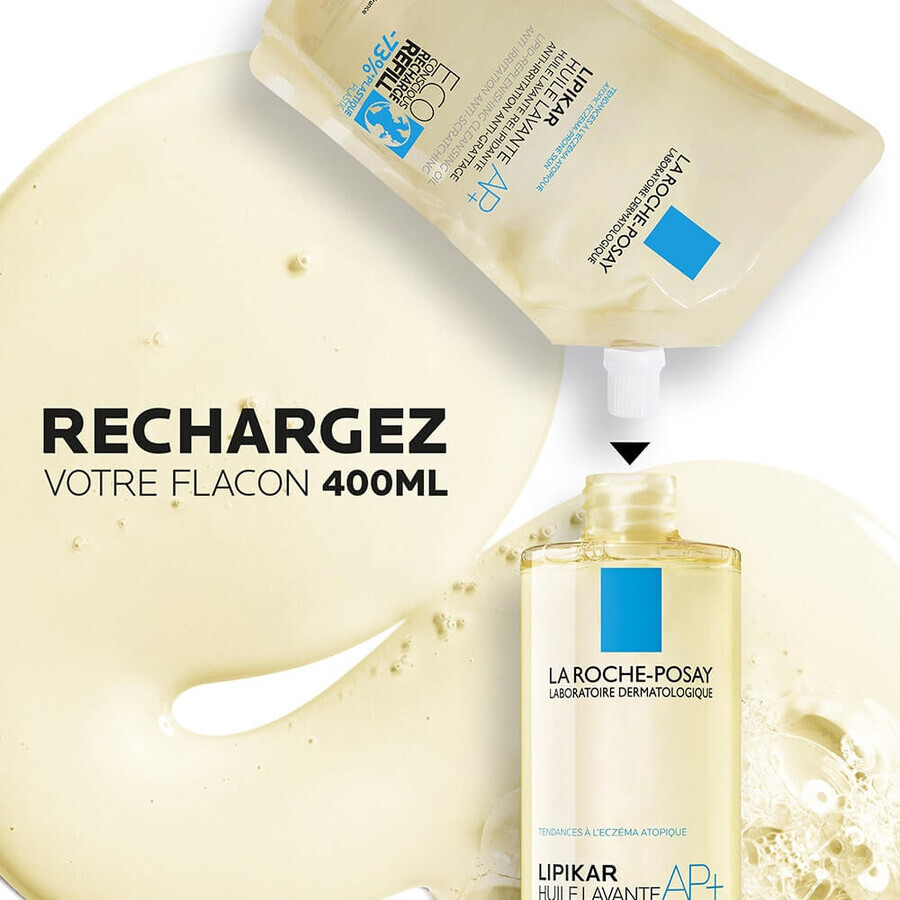 La Roche-Posay Lipikar Ulei de curățare antiiritant cu efect de reumplere a lipidelor + refill eco 2x400ml La Roche-Posay Lipikar Ulei de curățare antiiritant cu efect de reumplere a lipidelor + refill eco 2x400ml