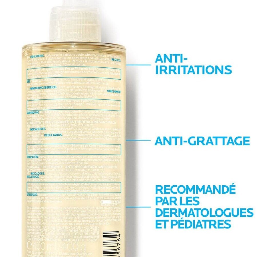 La Roche-Posay Lipikar Ulei de curățare antiiritant cu efect de reumplere a lipidelor + refill eco 2x400ml La Roche-Posay Lipikar Ulei de curățare antiiritant cu efect de reumplere a lipidelor + refill eco 2x400ml