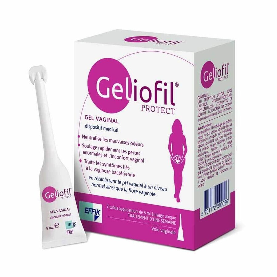Effik Vaginal Geliofil Protect 7 tuburi de 5 ml