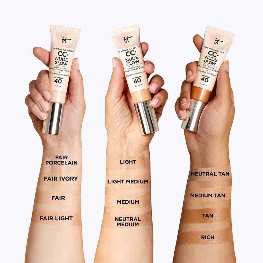 IT Cosmetics Your Skin But Better CC+ Cream Nude Glow SPF40 Tous Types de Peaux 32ml