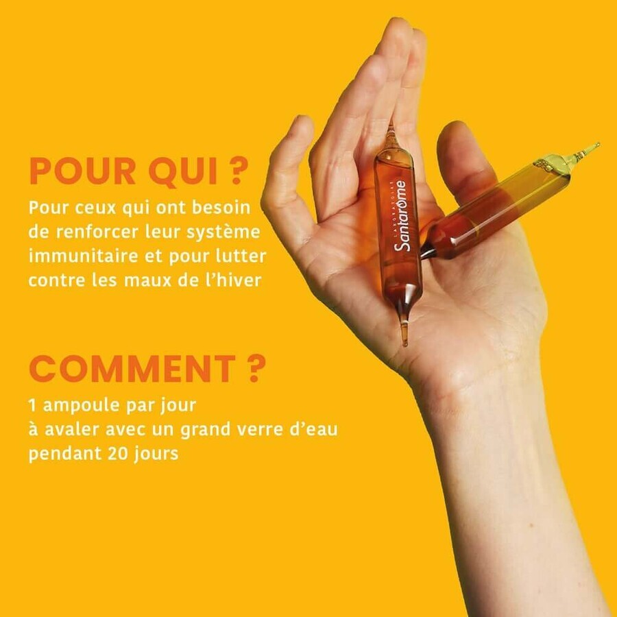 Santarome Immunite 20 Ampoules Bio 200ml
