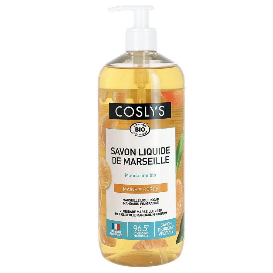 Coslys Mandarijn Bio Vloeibare Zeep Marseille Hand en Lichaam 1L