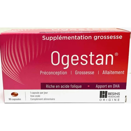 Besins Healthcare Ogestan Schwangerschaft Ergänzung 90 Kapseln