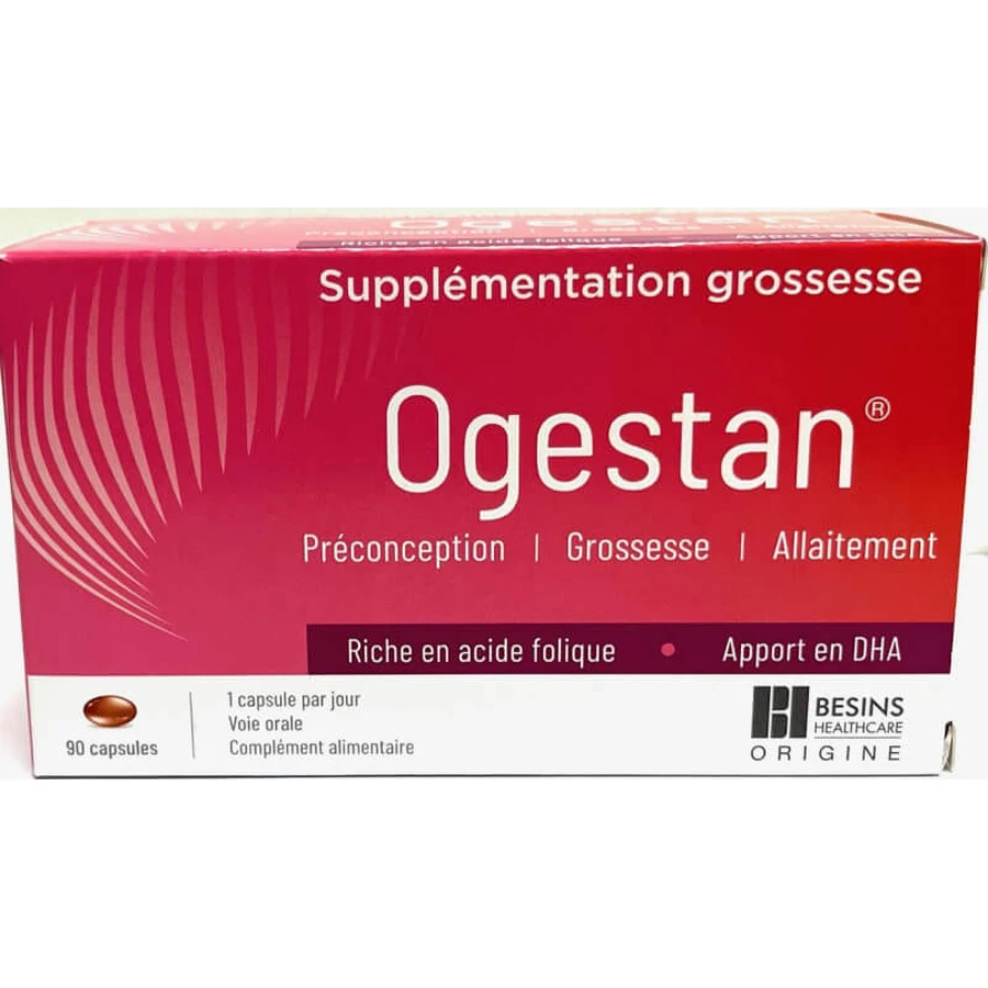 Besins Healthcare Ogestan Schwangerschaft Ergänzung 90 Kapseln