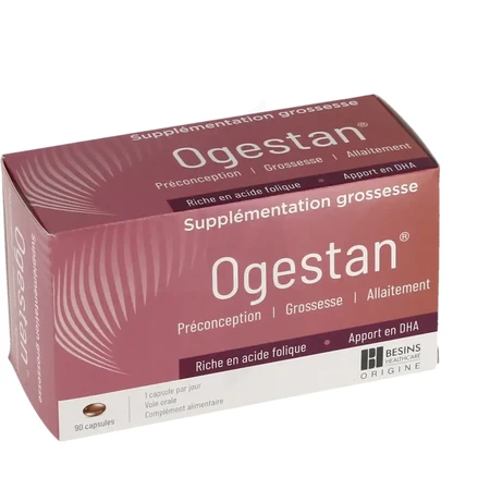 Besins Healthcare Ogestan Schwangerschaft Ergänzung 90 Kapseln