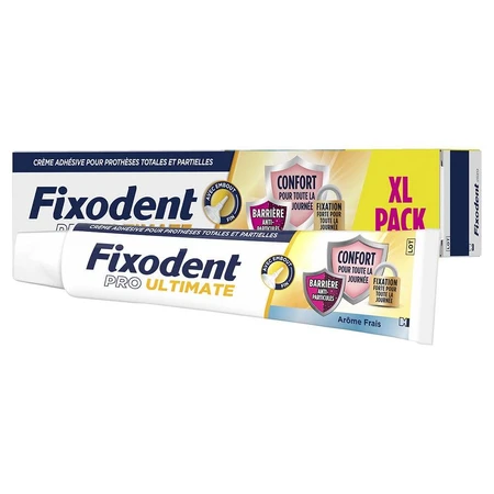 Fixodent Pro Ultimate Crema Adhesiva para Prótesis Totales y Parciales Frescura 57ml