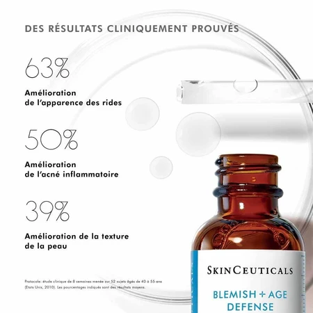 Skinceuticals Blemish + Age Defense Sérum Visage Correcteur Anti Rides Et Anti Imperfections 30ml