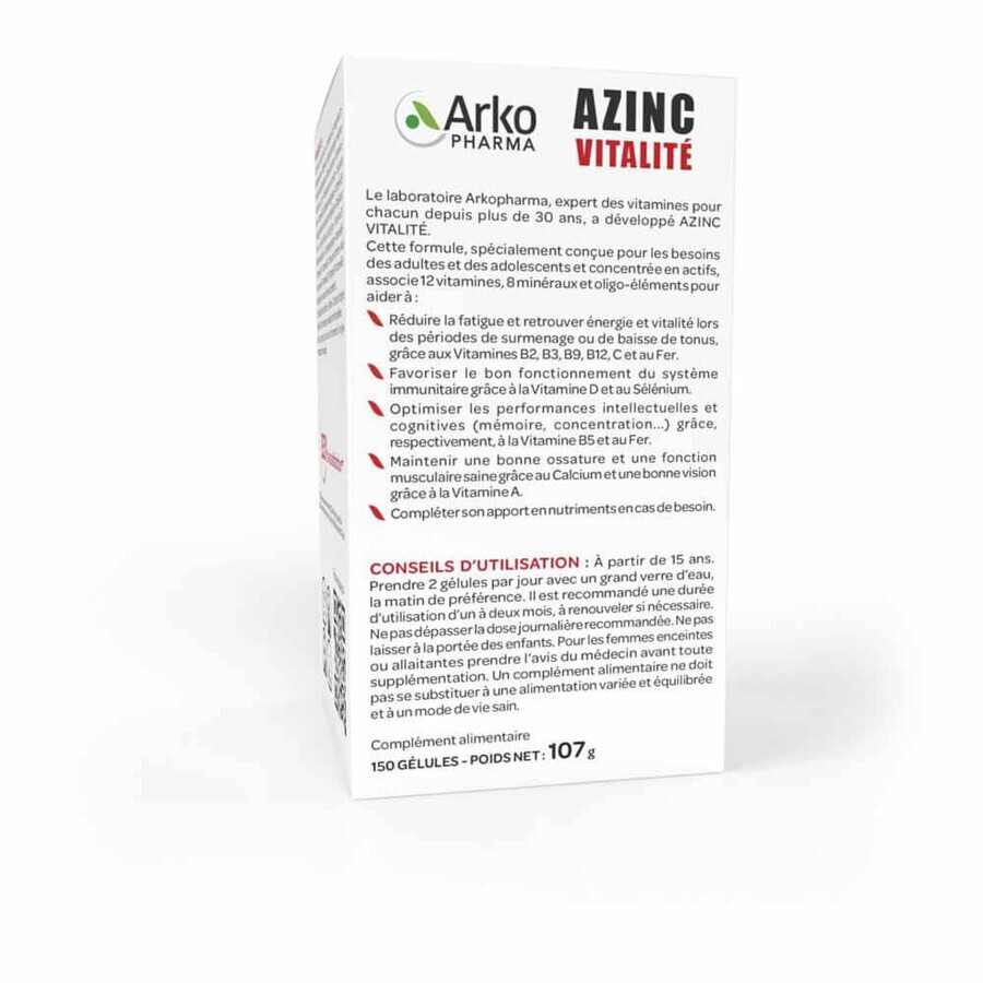 Arkopharma Azinc Forma e Vitalità 150 Capsule