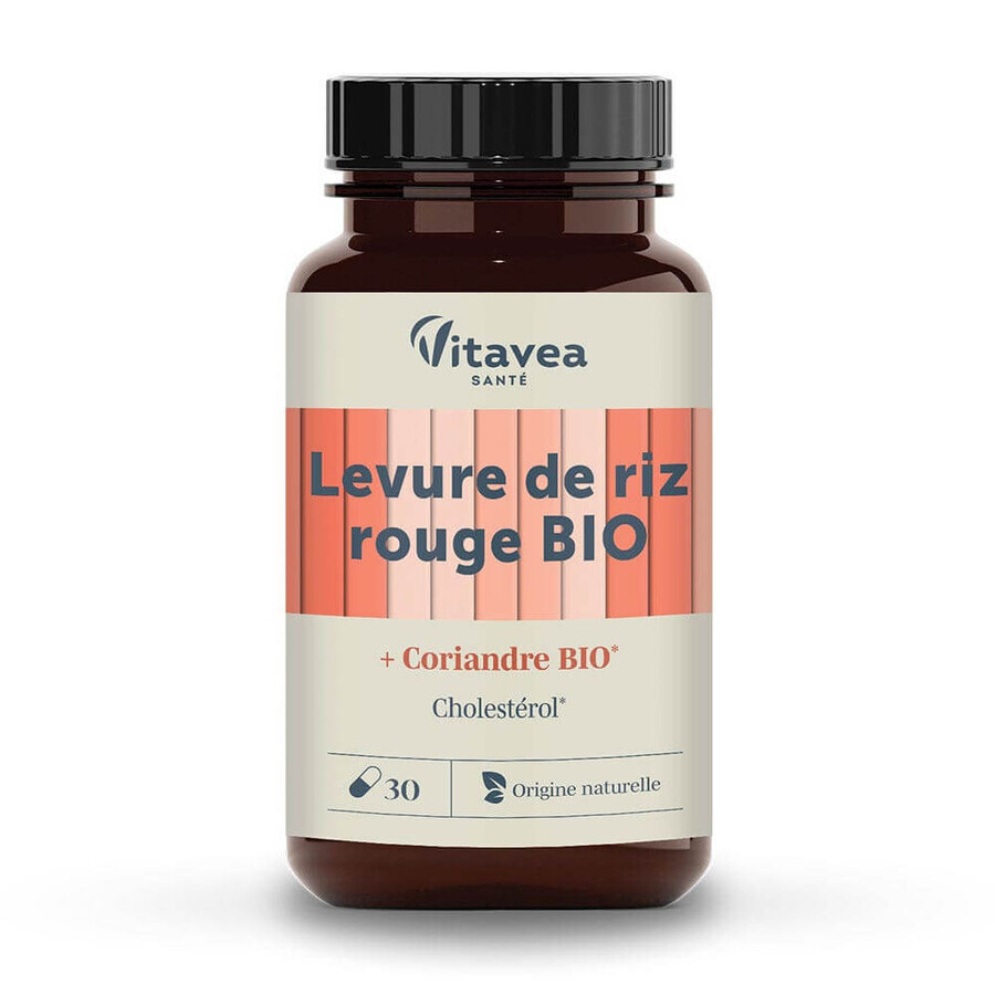 Vitavea Santé Nutri'sentiels Yeast red rice and organic coriander Cholestérol 30 capsules