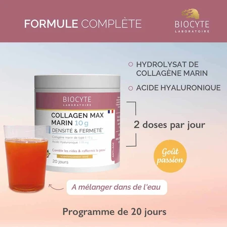 Biocyte Anti-Ageing Collageen Maxi Marin Smaak Passievrucht 210g