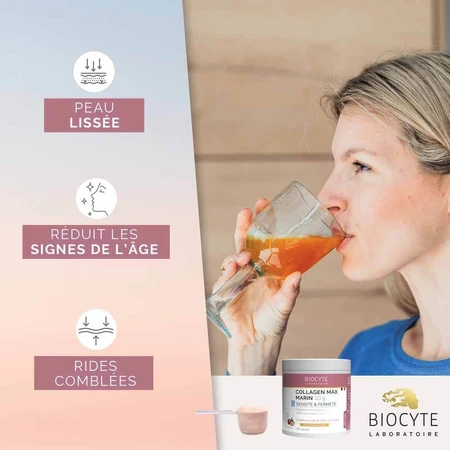 Biocyte Anti-Ageing Collageen Maxi Marin Smaak Passievrucht 210g
