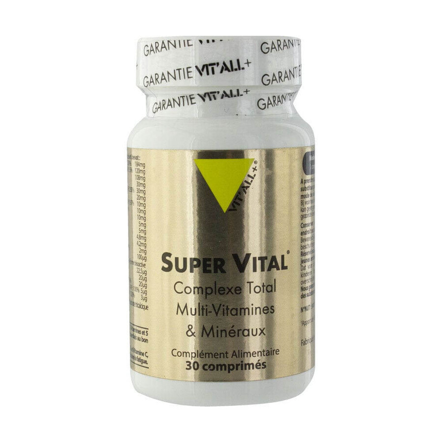 Vit'All+ Super Vital Total Multivitamin and Mineral Complex 30 Tablets