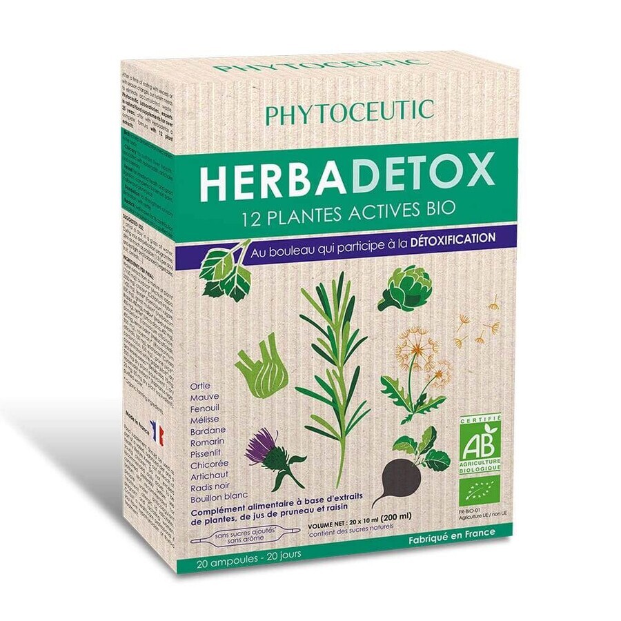 Phytoceutic Herbadetox Organic 20 Vials
