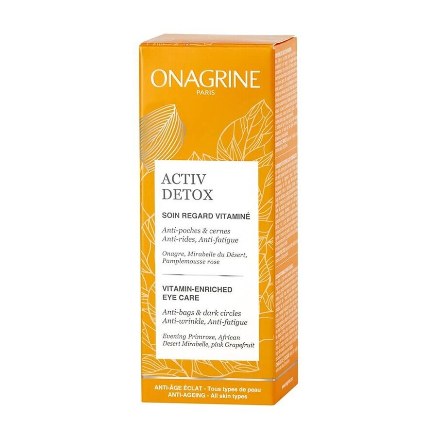 Buy Onagrine Activ Detox Soin Regard Vitamins Anti Age Eclat 15 ml Onagrine Activ Detox Soin Regard Vitamins Anti Age Eclat 15 ml
