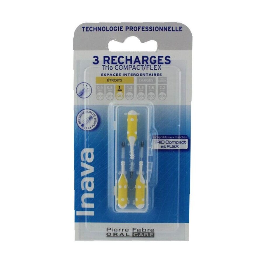 Buy Inava Toothbrush Refills 1 mm yellow x4 Inava Toothbrush Refills 1 mm yellow x4