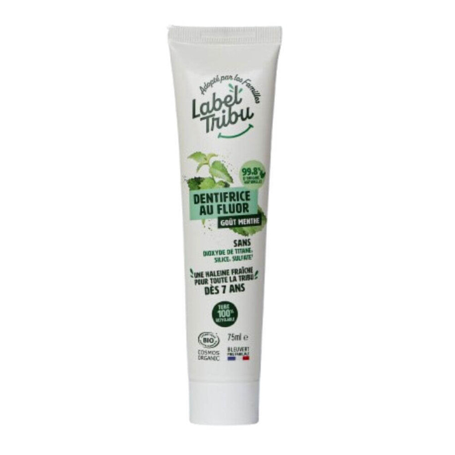 Etiqueta Tribu Pasta dentífrica fluorada 40 ml