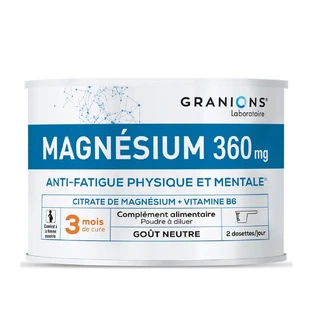 Granions Magnesium lichamelijke en geestelijke vermoeidheid 360 mg