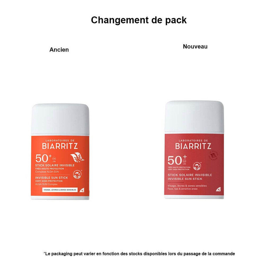Laboratoires De Biarritz Zonverzorgingsproducten Stick Invisible SPF50+ 10g
