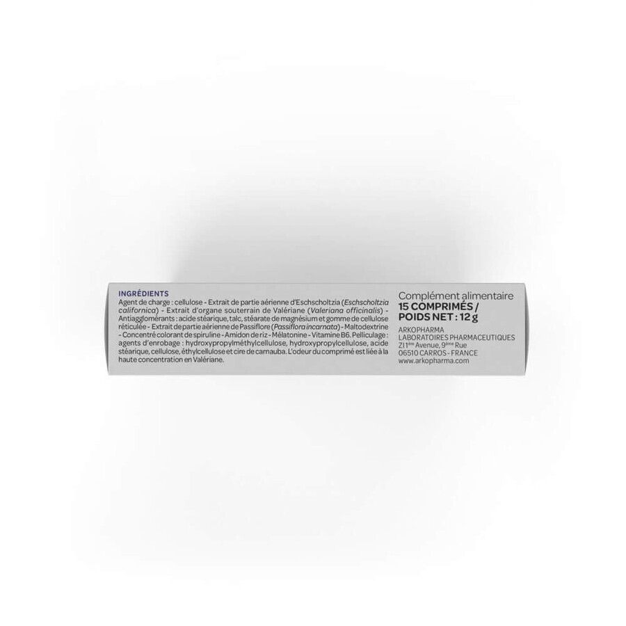 Arkopharma Arkorelax Sleep Strong 8H Melatonin, Valerian 15 Tablets