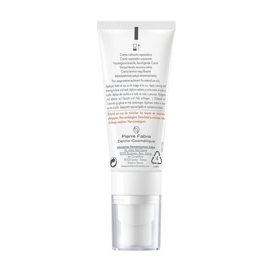 Avène Tolérance Control Creme Apaisante Restauratrice Peaux Réactives 40ml