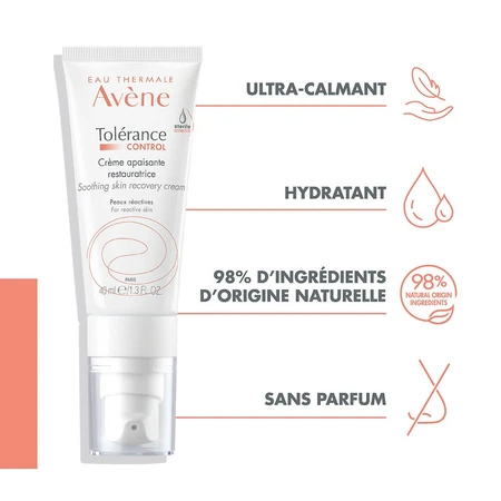 Avène Tolérance Control Kalmerende herbalancerende crème Reactieve huid 40ml