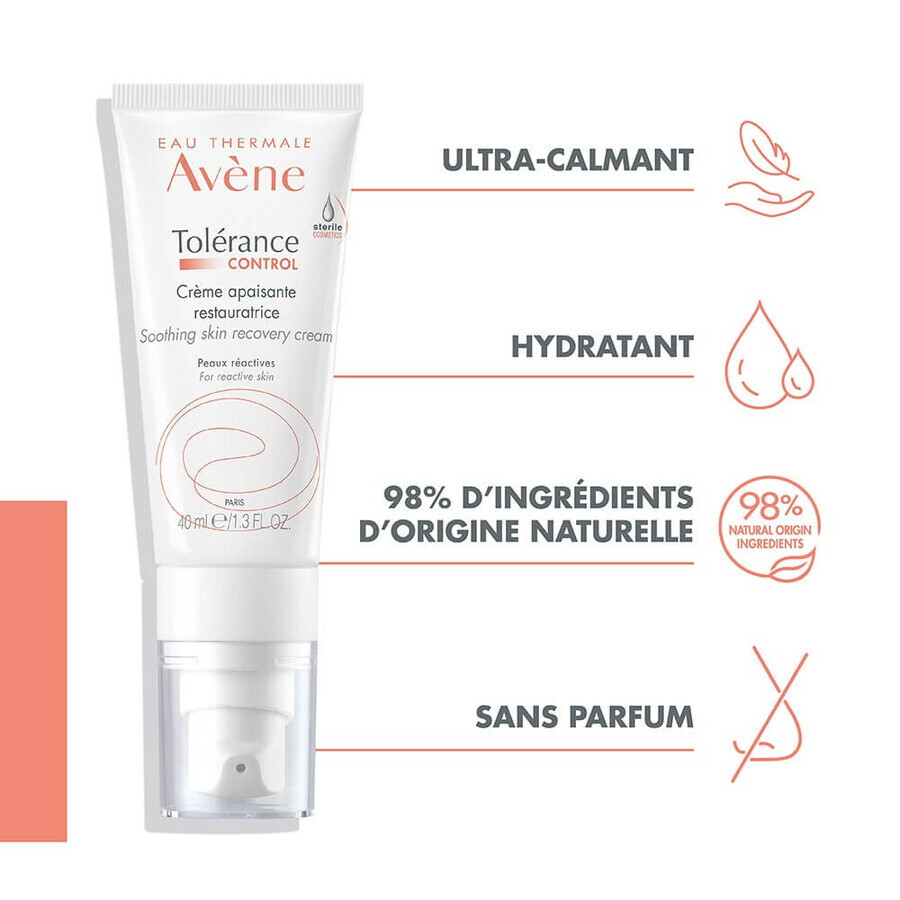Avène Tolérance Control Creme Apaisante Restauratrice Peaux Réactives 40ml