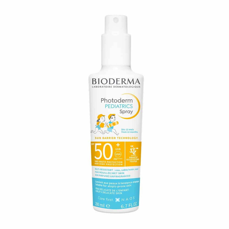 Shop Bioderma Photoderm Spray Kid SPF50+ Zarte Haut 200ml Bioderma Photoderm Spray Kid SPF50+ Zarte Haut 200ml