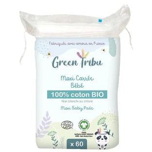 Green Tribu Maxi Carrés Bébé x60