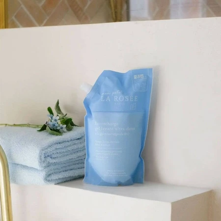 LA ROSÉE Ecorecharge Gel lavant Ultra-doux A la Glycérine Végétale Bio 800ml
