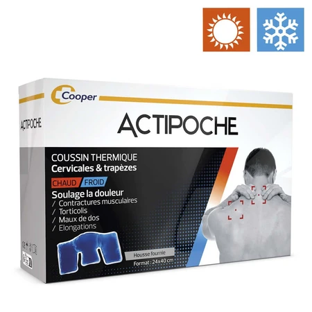Actipoche Warm-koud cervicaal en trapezium warmtekussen 22x40cm