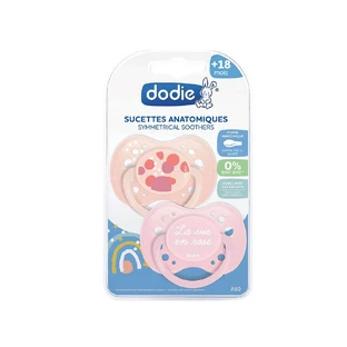 Dodie Anatomische Schnuller Sunny Life Collection 18 Monate und Plus x2