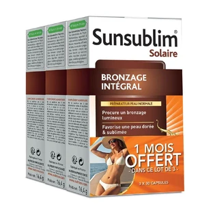 Nutreov Sunsublim Bruiningsversteviger Normale Huid 3x30 Capsules