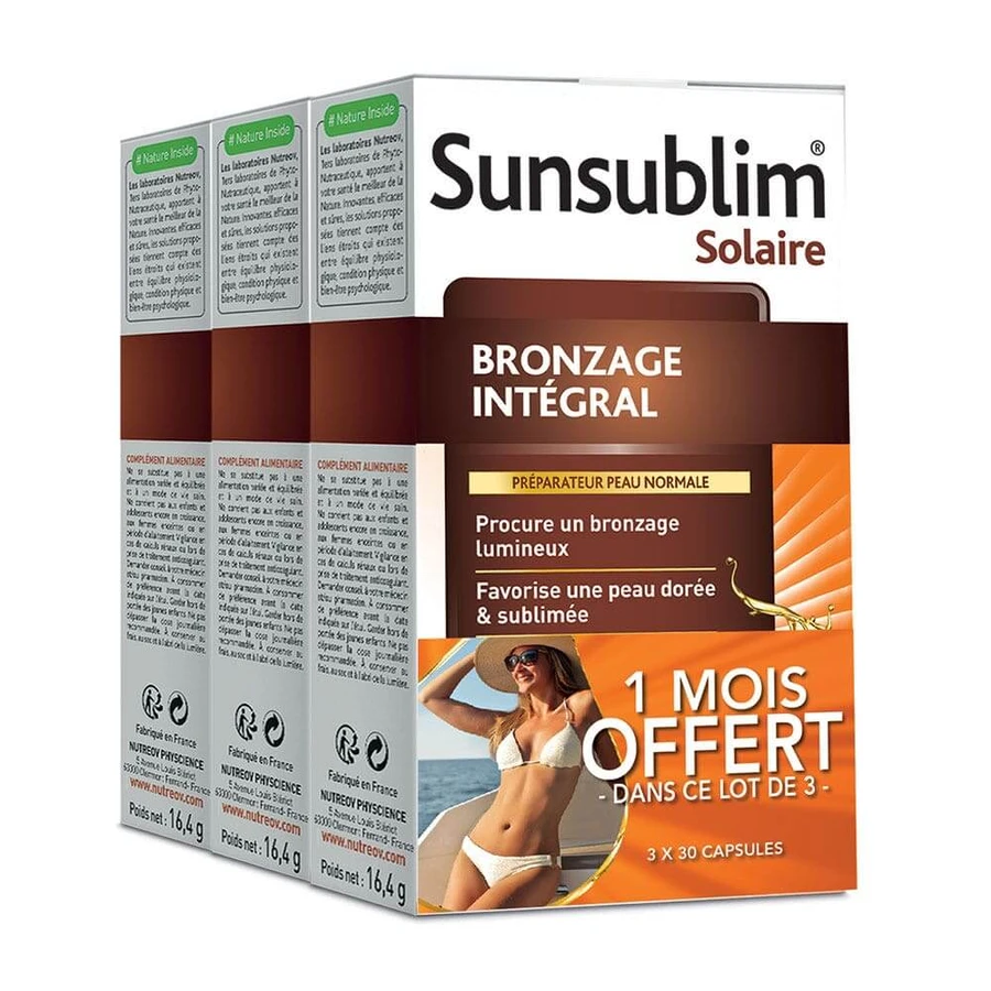 Nutreov Sunsublim Bruiningsversteviger Normale Huid 3x30 Capsules