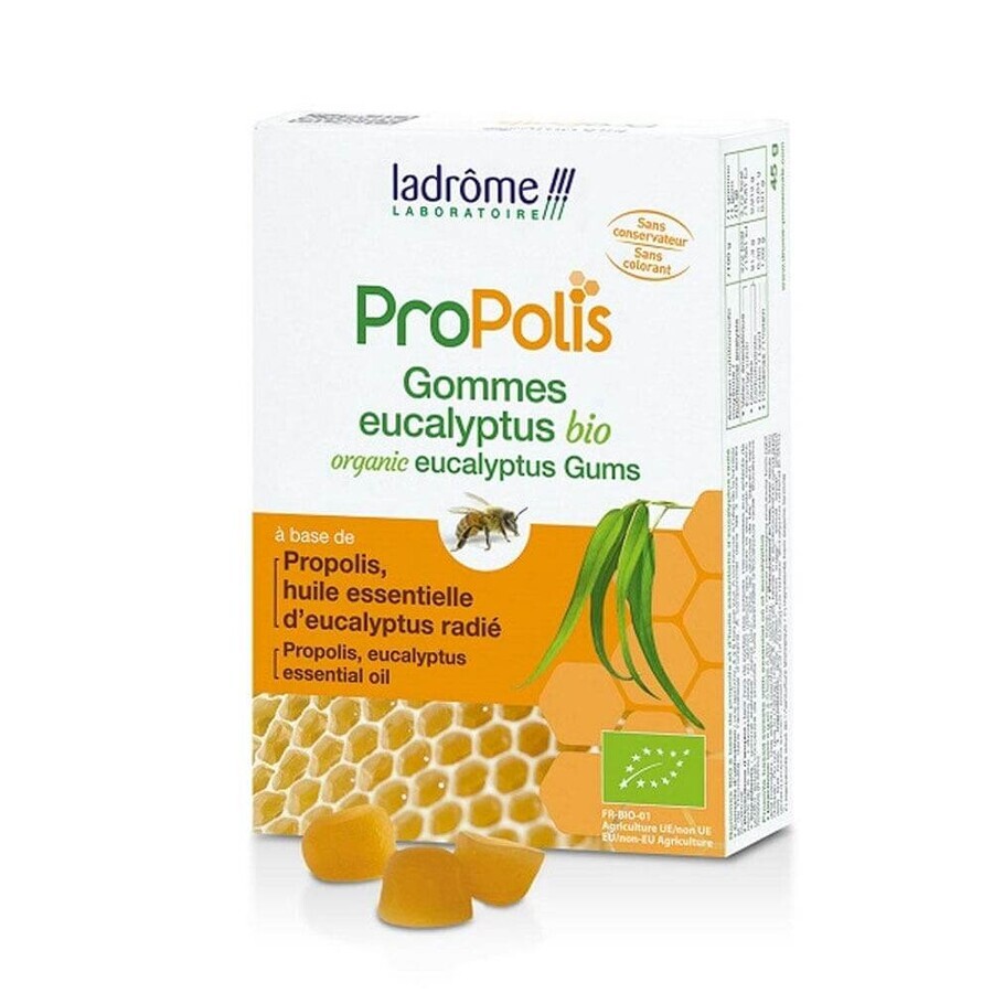 Ladrôme Propolis Gommes Eucalyptus Bio 45g